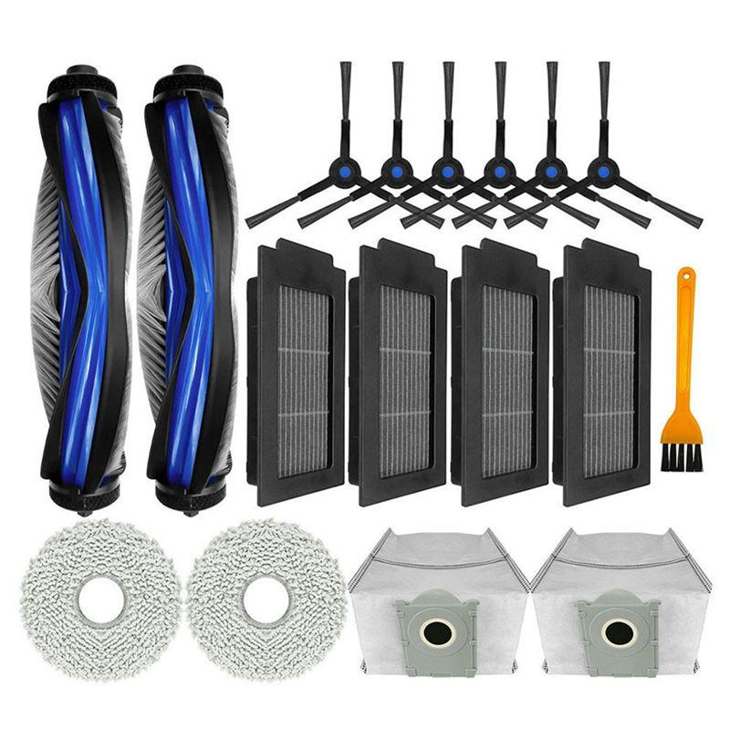 

AEE4-Main Brush Hepa Filters Side Brush Dust Bag Mop Cloths For Ecovacs Deebot T50 PRO Robot Vacuum Cleaner Parts