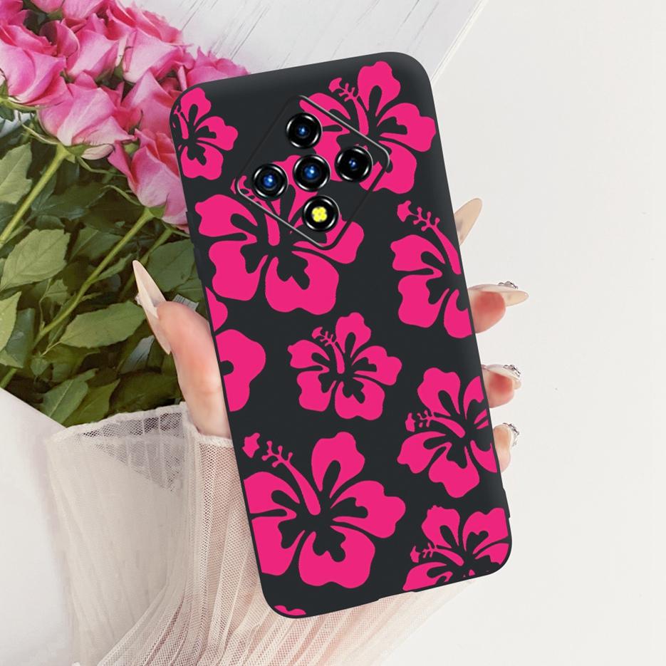 For Infinix Zero 8 Case X687 Stylish Flowers Butterfly Painted Cover Soft Slim Phone Case For Infinix Zero 8i Zero8 i X687B Bags