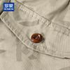 ROMON Men's Summer Cotton Letter Print Casual Shorts