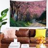Office Living Room Tapestry Cherry Blossom Forest Tapestry Home Wall Decoration Tapestry