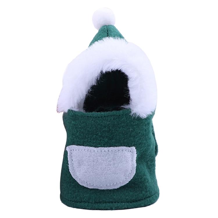 Bird Santa Claus Hoodie Funny Christmas Small Pet Costume Xmas Parrot Apparel