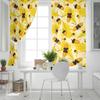 Yellow Fallen Leaves And Fruits Home Decor Window Curtains Bedroom Kitchen Curtain Panel Curtains for Living Room