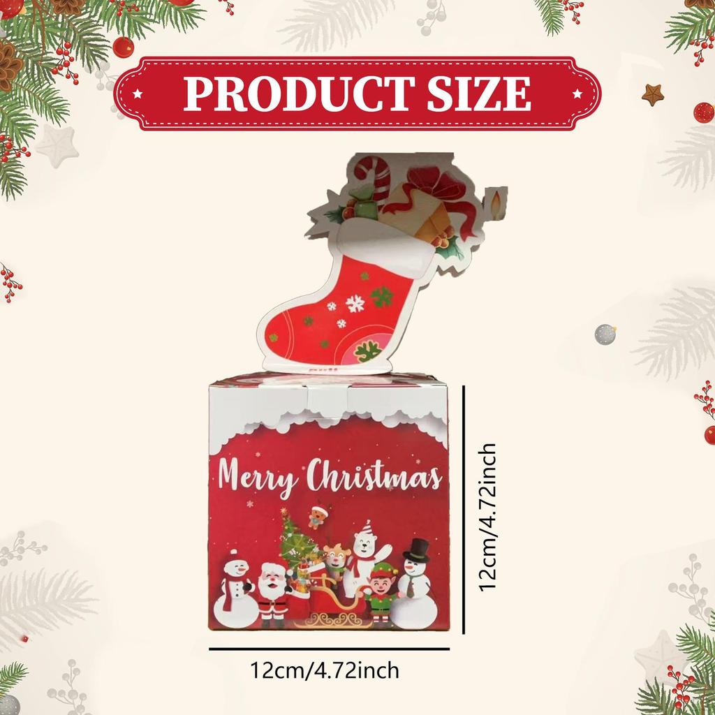 Christmas Money Box Gift Pull Out Case Cards for Women Kids Mom Colleagues Men