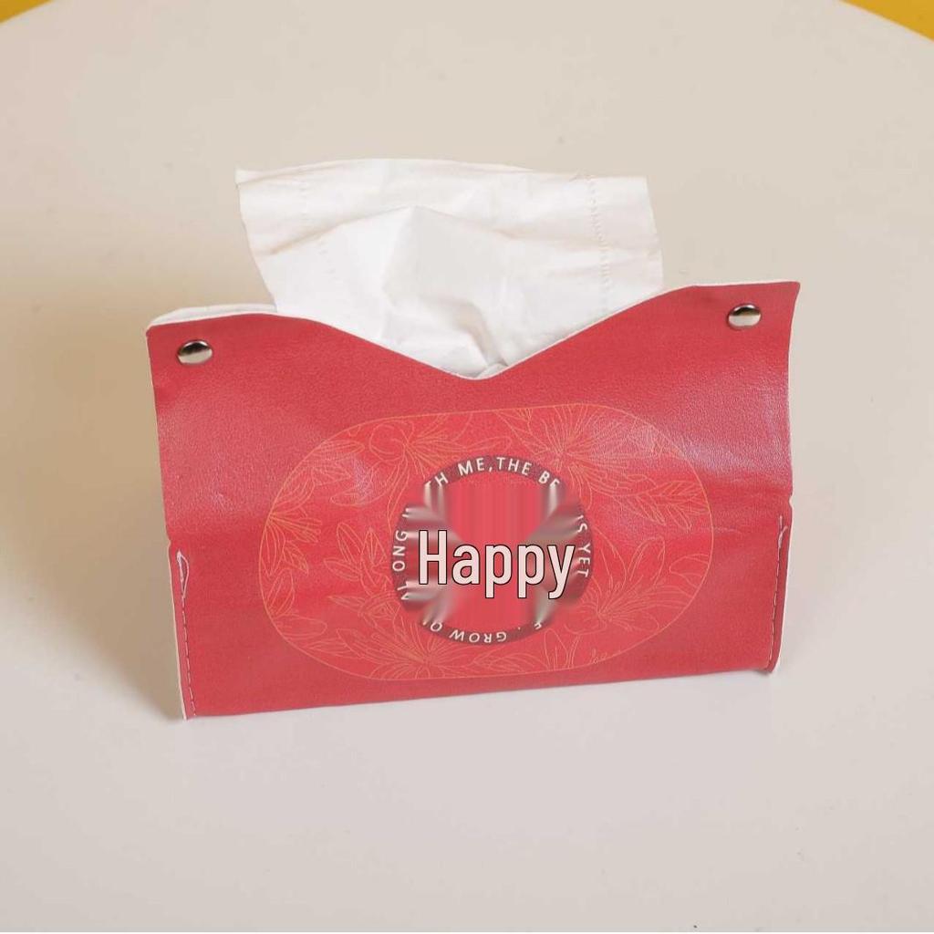 Waterproof Double Happiness Tissue Box - Festive Wedding & Hotel Decoration