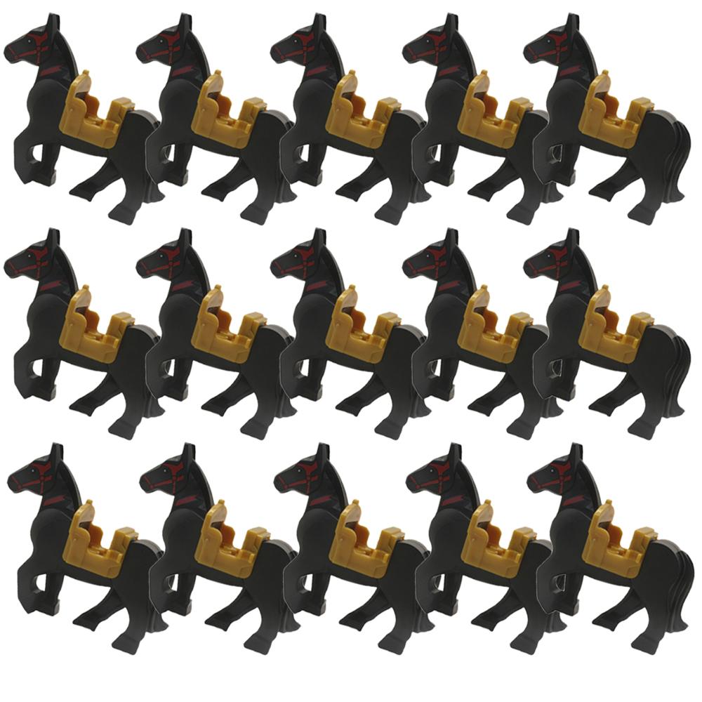Medieval Zoo Building Blocks Character Accessories Mounts Animals Deer Elephants Camels Wolves Warhorses Bricks Toy Gifts K080