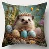 4-Piece Modern Easter Pillowcase Set – Woven Fabric With Zipper Closure
