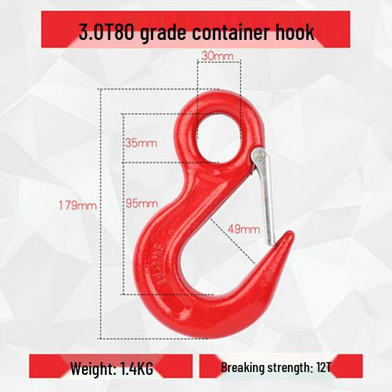Universal Swivel Clevis Hook for Hoist Crane Rigging and Lifting