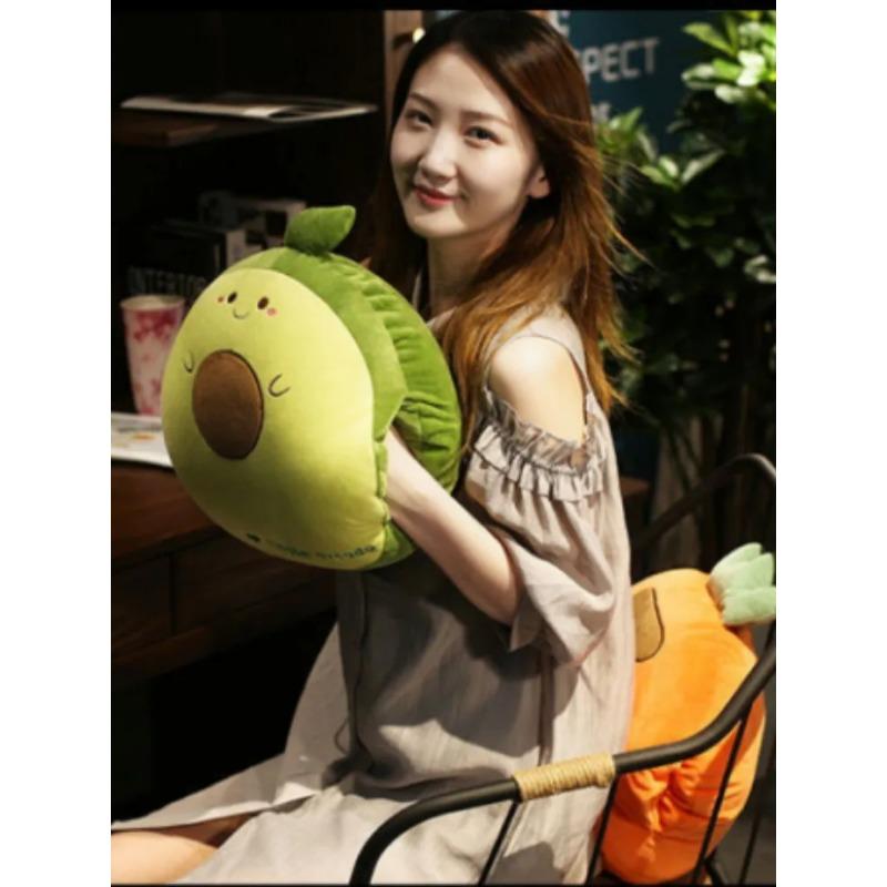 3 In1 Stuffed Hand Warmer Bag Cartoon Animal Pillow Blanket Cute Cushion Blanket Home Car Travel Pillow for Children Girl Gift