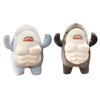 Soft andFluffy MuscleShark Plush Doll Suitable for Kids, Teens, and Adults Alike