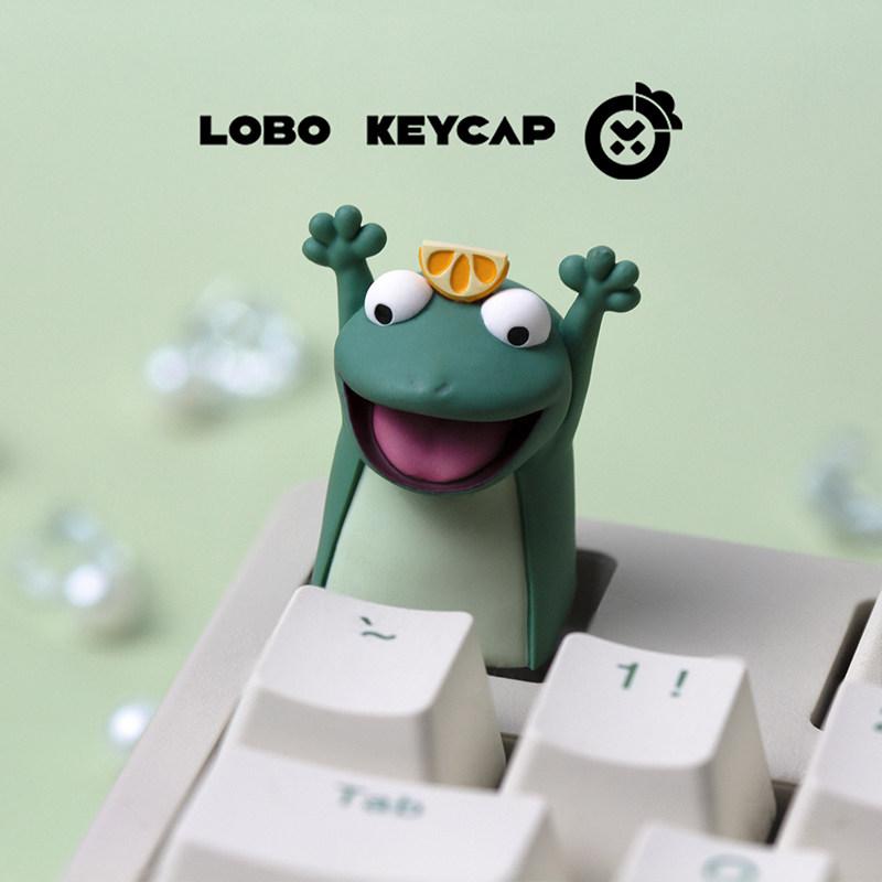 Keycap Lobo 3D Lézard Anime Résine Remplaçable Esc Film d'Animation Keycap Personnalisé Personnalisé Pour Décoration de Clavier Mécanique orange