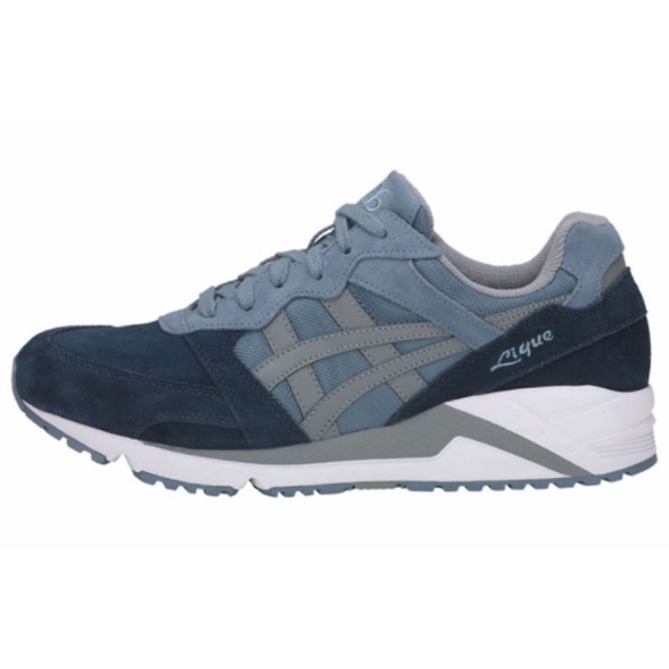 Asics Gel-Lique Comfortable Low-Top Running Shoes Men sneaker Blue Gray H838L-4211