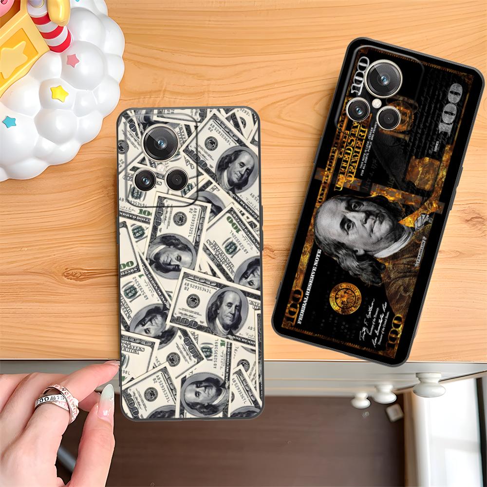 USD Dollar Matte TPU Mobile Phone Case for Realme GT 8 Neo Pro C75 73 71 C67 65 C55 53 C35 31 C20 15 Colorful Cover