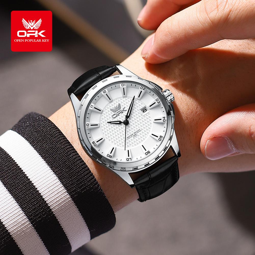 OPK 6037 Men's Quartz Watches Fashion Casual Luminous Waterproof Watches for Man