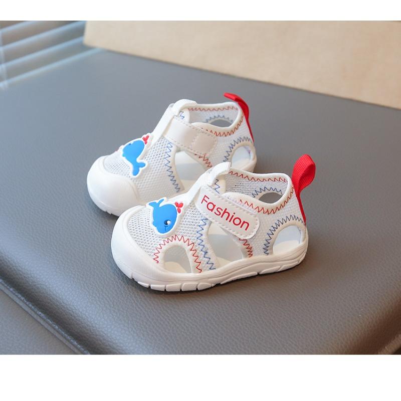 Summer Baby Sandals Soft Sole Non-slip Male Treasure 1-2 Years Old Female Bag Head Baby Shoes Breathable Infant Toddler Sandals
