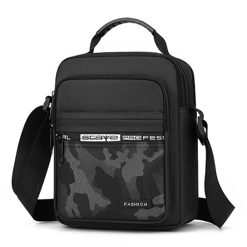 

Мужская нагрудная сумка через плечо, роскошный дизайн, прочная нейлоновая сумка, нагрудная сумка, винтажная мужская сумка для отдыха, сумка через плечо чёрный