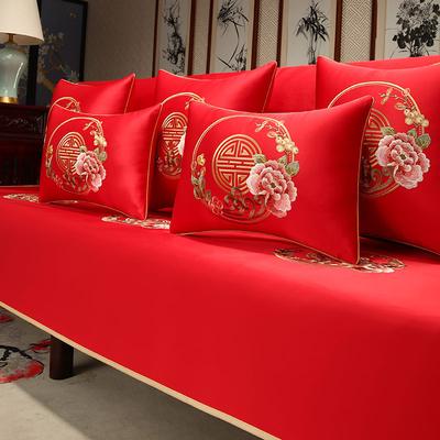 Sofa Cushion High-grade Solid Wood Sofa Non-slip Cover Cloth Mahogany Sofa Cushion Sofa Towel Luohan Bed Cover Towel