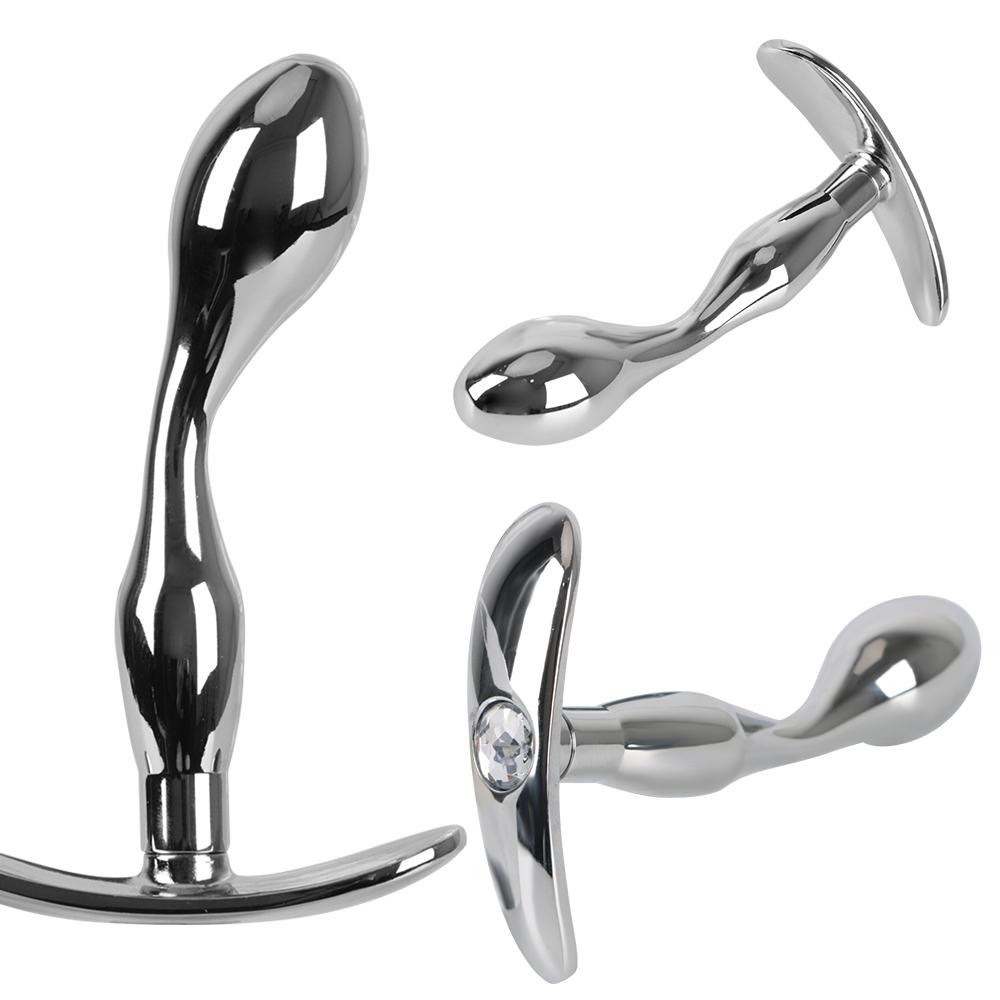 Analplugs aus Metall, Anus-Stimulator, Butt Plug, Sexspielzeug für Männer und Frauen, Homosexuell, Edelstahl, Analsexspielzeug, erotische Produkte für Erwachsene, Prostatamassage