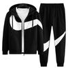 Men's Trendy Spring/Autumn Casual Cardigan Hoodie Sportswear Set