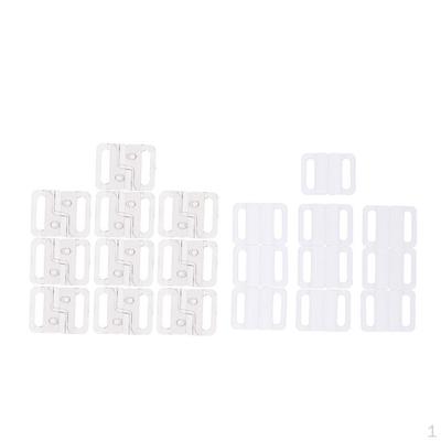 20 Paar Plastik Bikini BH Clips Haken für Bademode Clip Zubehör