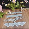 Four Lace Floret Wavy Lace Scrapbooking Metal Cutting Dies Stencils for DIY Album Paper Card Decor