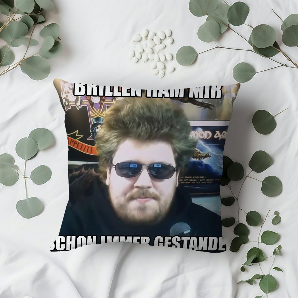 R-Rainer W-Winkler D-Drachenlord cushion cover For Sofa Car Office Cafe Soft And Comfortable Double-Sided Printing Pillow Cover