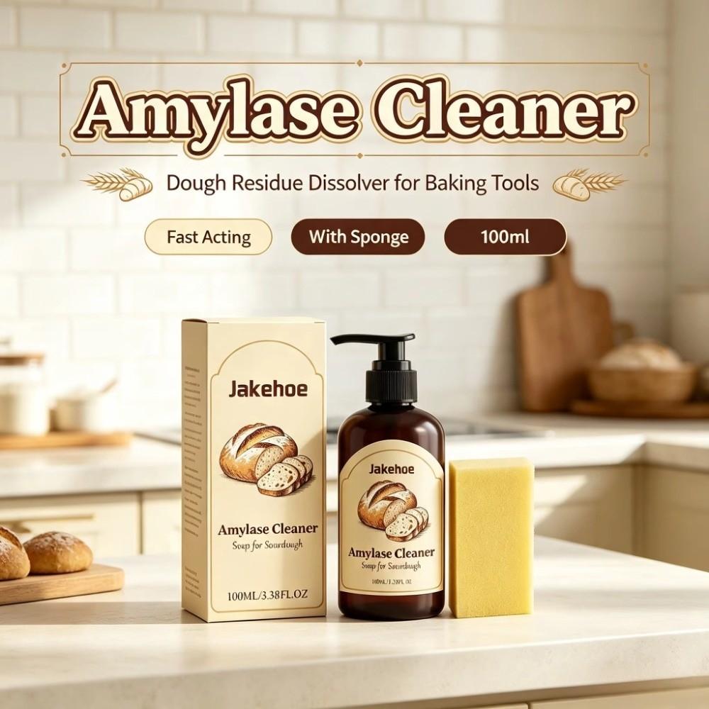 100ML Dishes Cleaning Agent Fast Acting Sourdough Enzyme Soap Dough Dissolving Agent for Kitchen