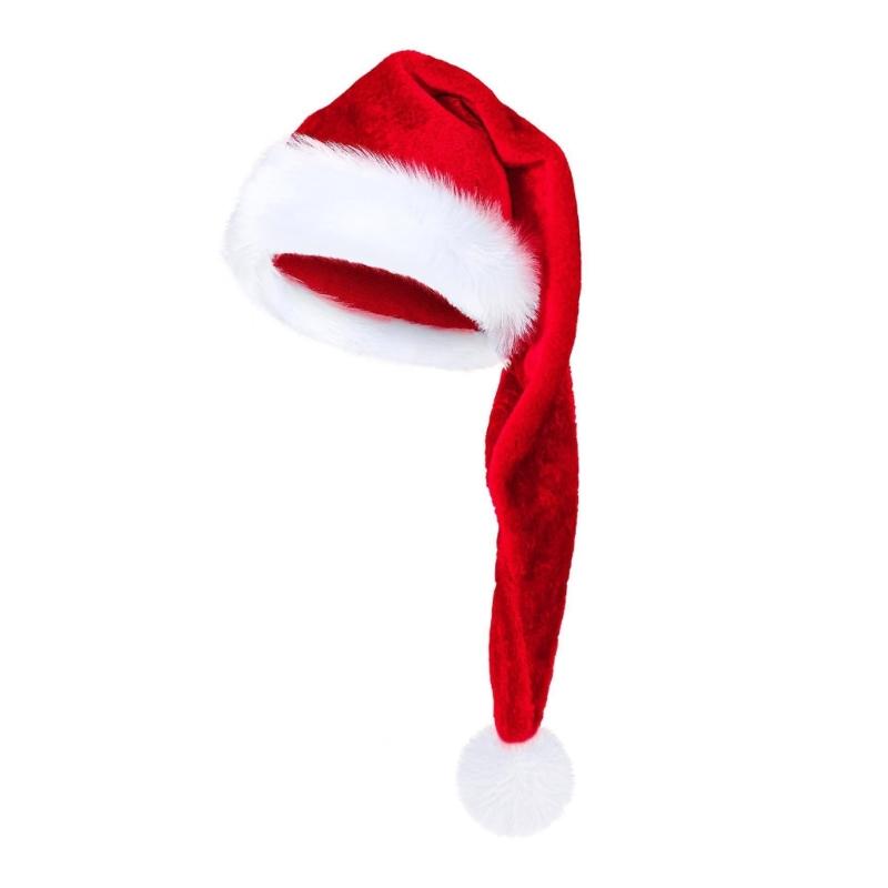 Adjustable Size Santa Hat Holiday Headwear Unisex Santa Hat Party Santa Hat for Holiday Parties and Celebrations