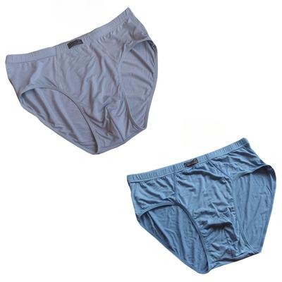 2PCS Large Men's Triangle Underwear Plus Men's Mid High Waist Loose Underwear