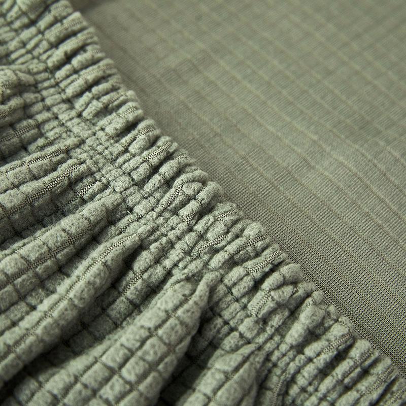 Solid Color Knitted Polar Fleece Sofa Cover - Full Coverage Cushion Cover