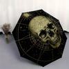 Starry Night Skull: Celestial Art CoasterUmbrella, Portable 3-Fold Compact Umbrella,Christmas Gift ES576