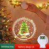 Battery-Operated LED Christmas Luminous Letter String Lights with Suction Cups