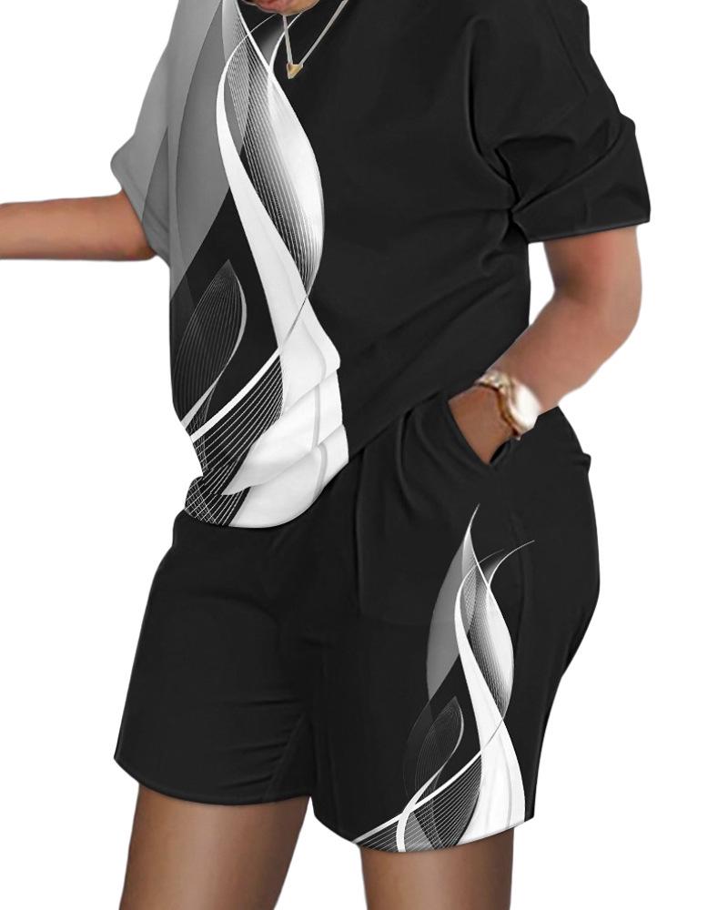 

Женский костюм-двойка с короткими рукавами для работы - Европейский и американский стиль 3XL