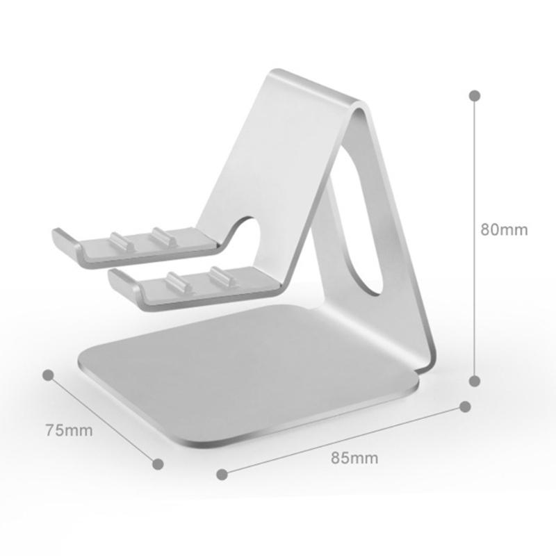 Phone Holder Universal Angle Adjustable Stand for Phone Tablet Tabletop Aluminum Support Cradle for Live Watching Video