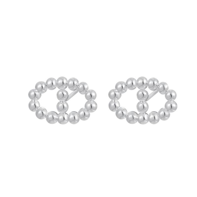 Sterling Silber Schwein Nase Mini Ohrstecker Frauen Ins Stil Einfache Minderheit Alle-Spiel Ohrringe Frische Ohrringe