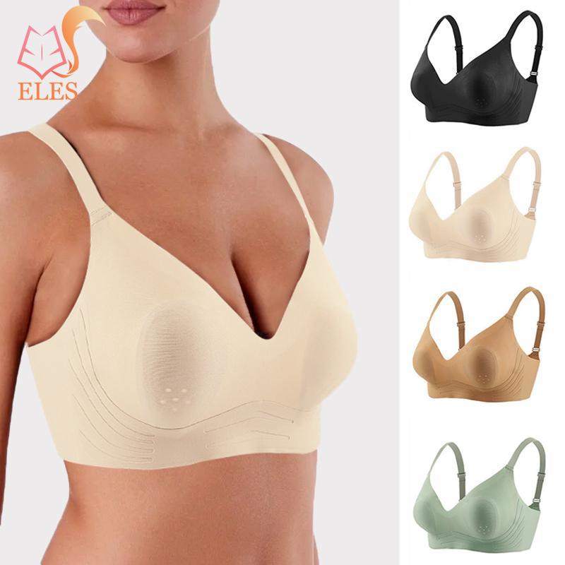 

Женский ультратонкий бюстгальтер, бесшовный эластичный бюстгальтер без косточек, удобный бюстгальтер с легкой подкладкой под беспроводной бюстгальтер пуш-ап для женщин L чёрный