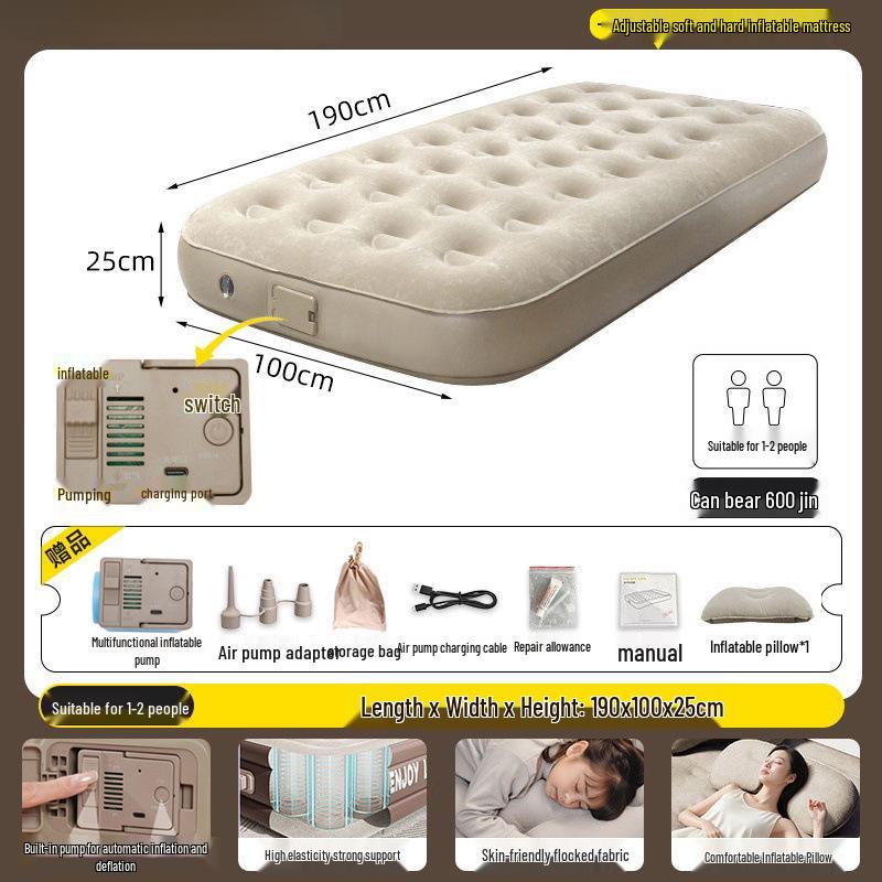 Portable Automatic Inflatable Camping Mattress and Floor Mat