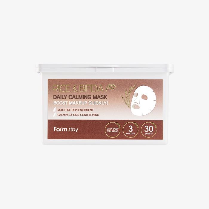 

Farm Stay Rice & Bifida Daily Calming Mask 30sheets +RANDOM GIFT