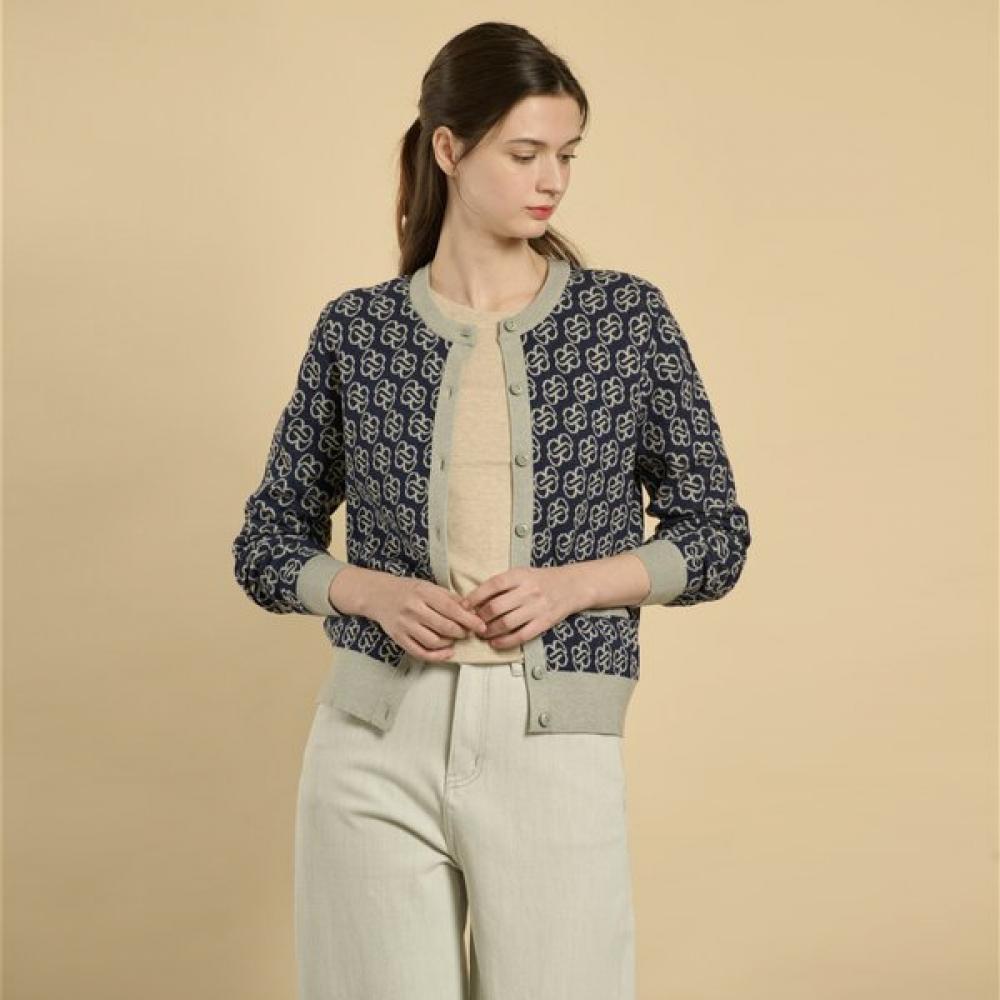 Bcbg Symbol Jacquard Knit Cardigan B6s1k202 black (99)/66