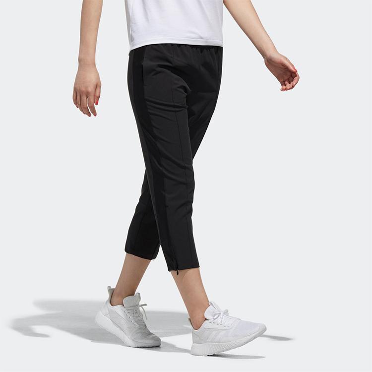 Adidas Neo Drawstring Slim Fit Sports Pants Women Bottoms Black DN7405