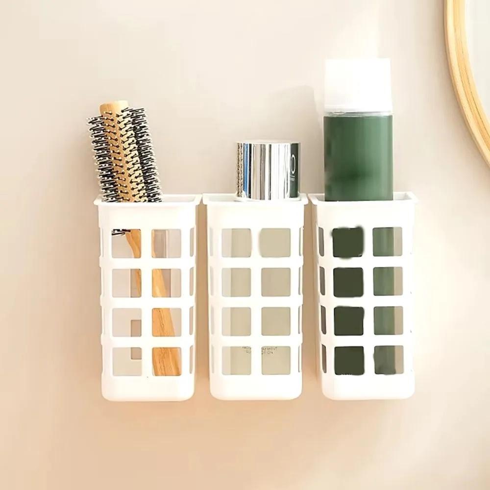 Plastic Storage Holder Organizer for Hair Styling Tools Curling Iron Comb Stand Bathroom Countertop Storage Box with Ventilation Holes