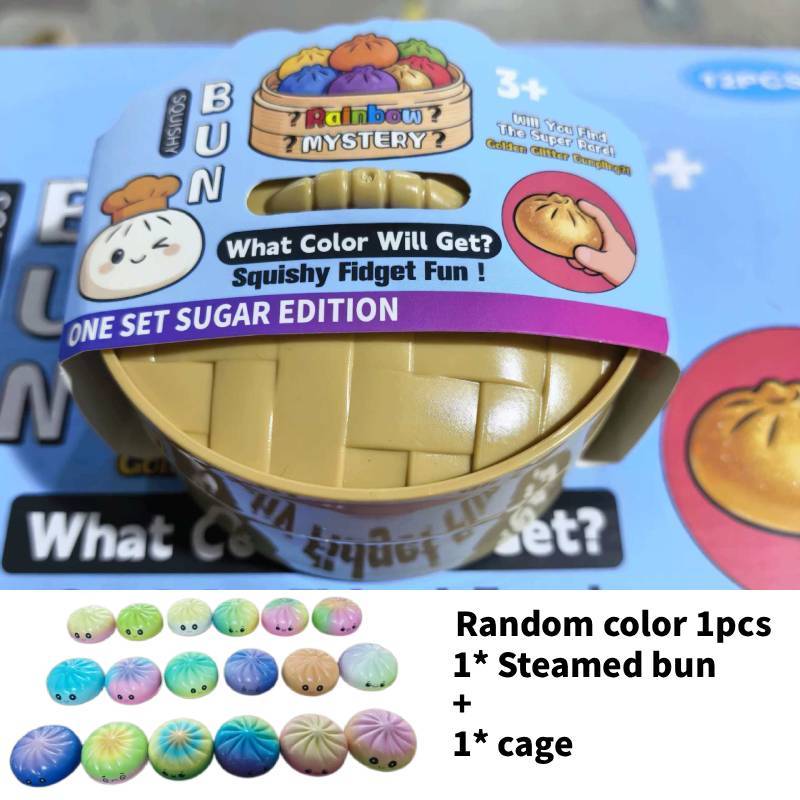 Lustiges Essen Baozi-Form Entspannungs-Fidget-Spielzeug Mit Antihaftbeschichtung Für Alle Altersgruppen