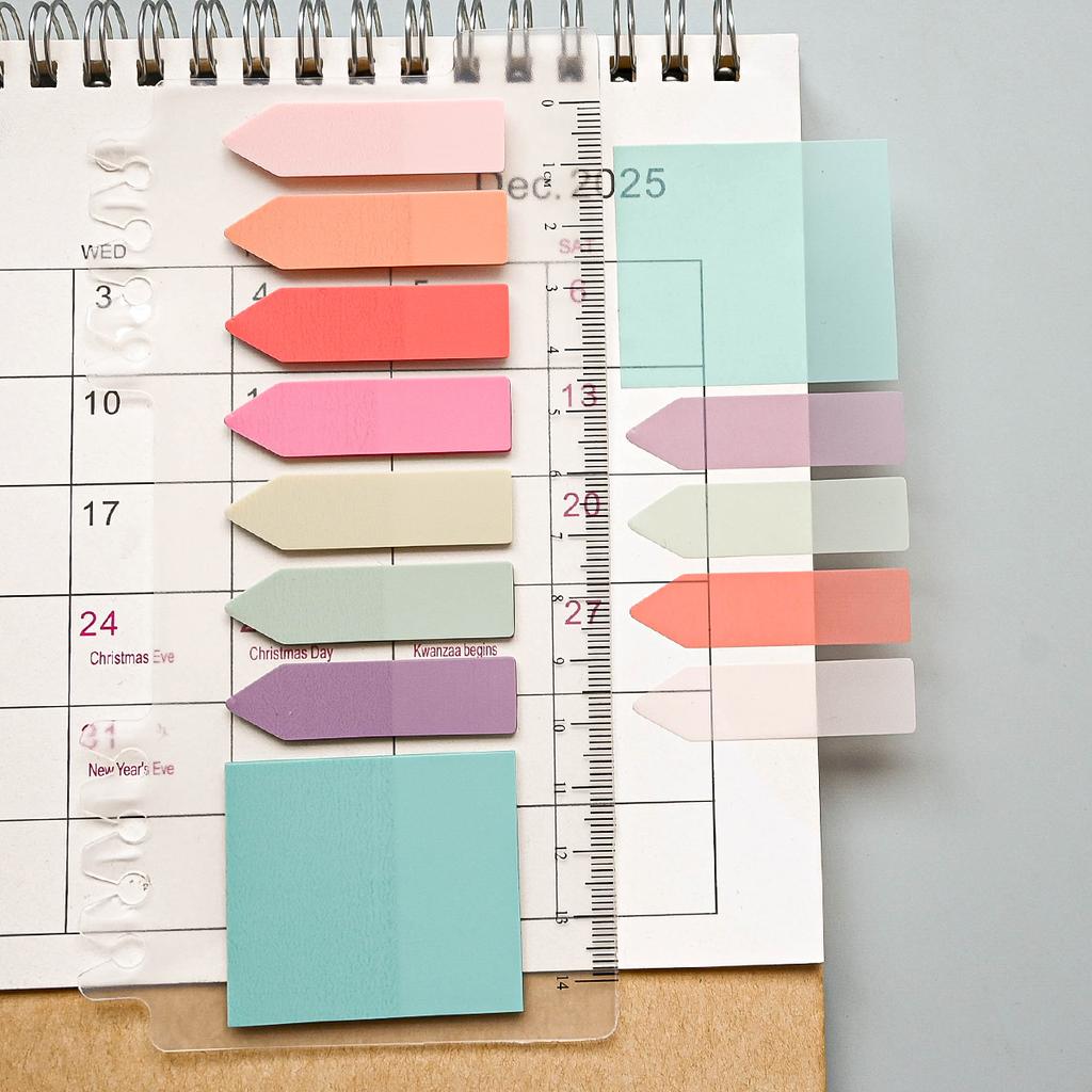 160 Pcs Transparent Colorful Index Creative Memo Pads Office School Stationery Self-Adhesive Stickers Sticky Note Pads