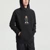 Li-Ning Wade Series Cartoon Portrait Embroidered Pullover Sweatshirt Men Sweatshirt Black AWDR081-3