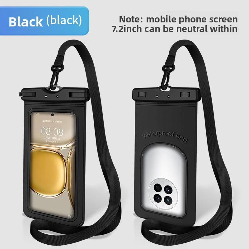 

Touchscreen-compatible Waterproof Phone Pouch with Enhanced Protection One size 1PC чёрный