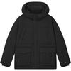 New FILA Down Jacket Unisex Jet Black F51M449902F-BK