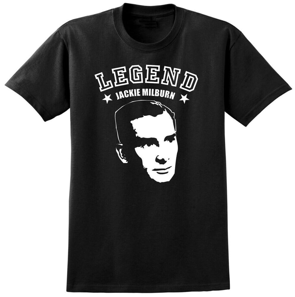 Jackie Milburn Newcastle Legend T-shirt Retro Classic Football Icon Tee Shirts XXL