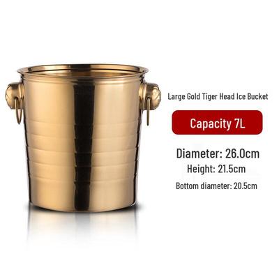 ZISIZ Stainless Steel Ice Bucket