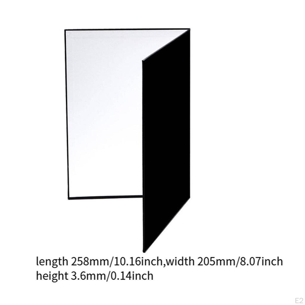 3 In 1 Light Reflector Cardboard, Foldable Diffuser for Food Product, Photography