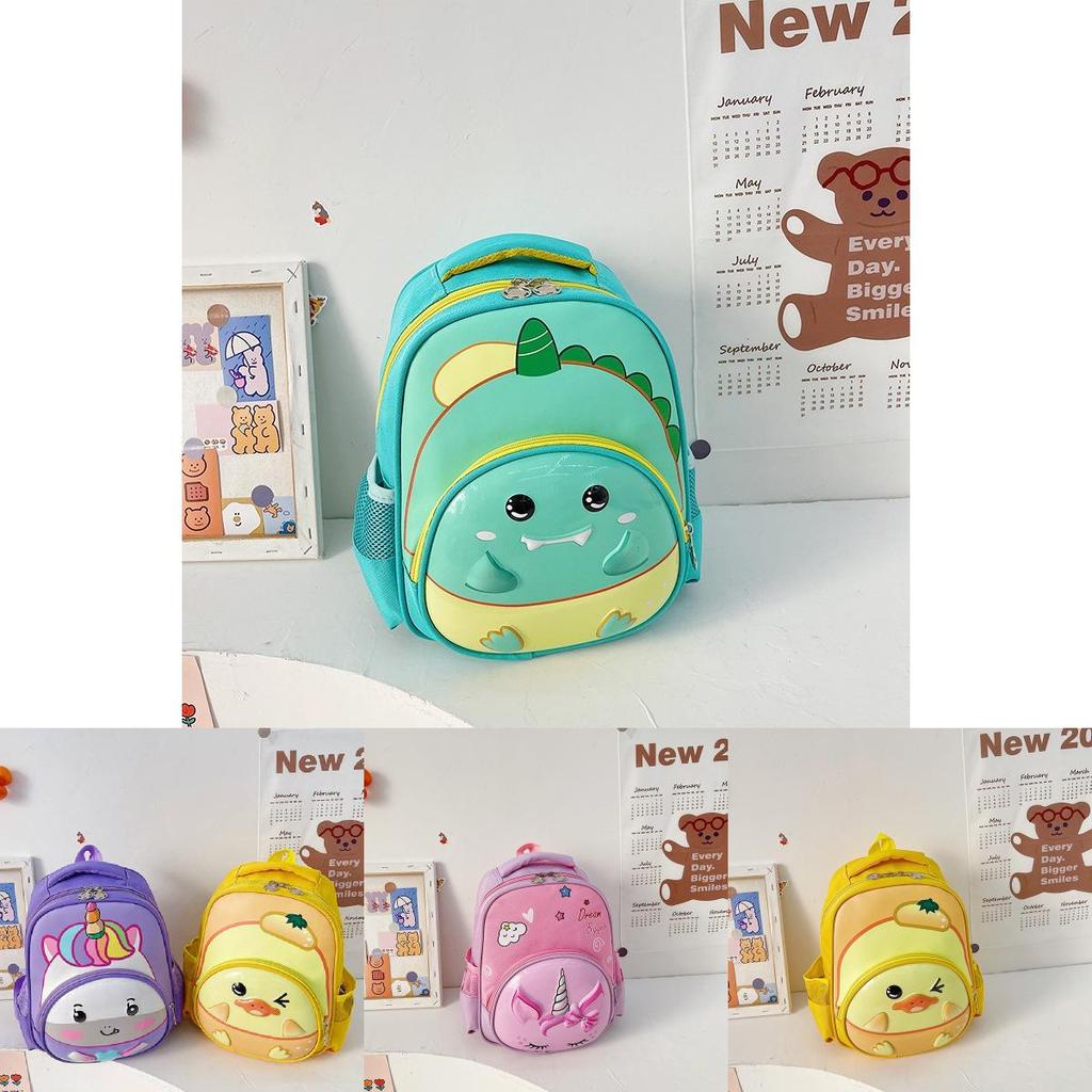 Haonna Kids Backpack Cute Cartoon Shoulder Bag Anti-theft Breathable Lightweight Oxford Fabric