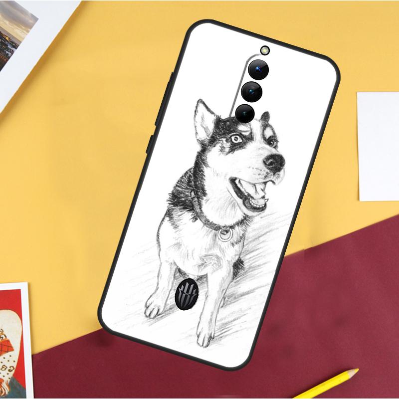 Animal Dog Husky Case For ZTE Nubia Red Magic 11 Pro 9 8 8S 9S 10S 10 Pro Plus 6R 6 7 6S 7S Pro 10 Air Cover
